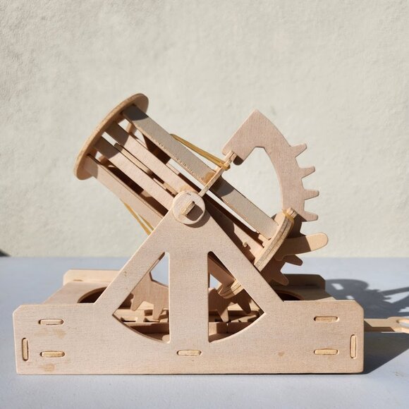 Handmade Leonardo Da Vinci Bombard Cannon History Social Studies Roman Model Cat - Picture 1 of 11